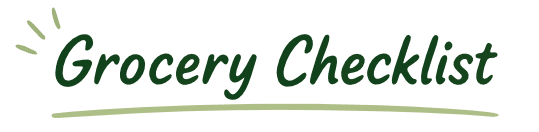 Grocery Checklist